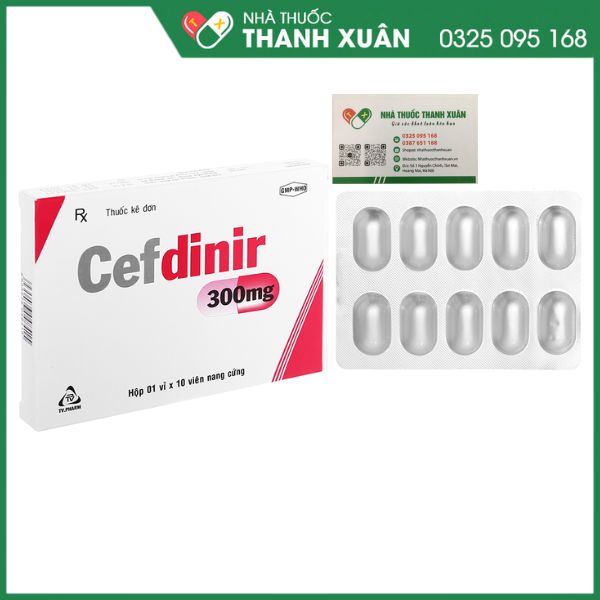 Cefdinir 300 - Điều trị nhiễm khuẩn da, hầu họng